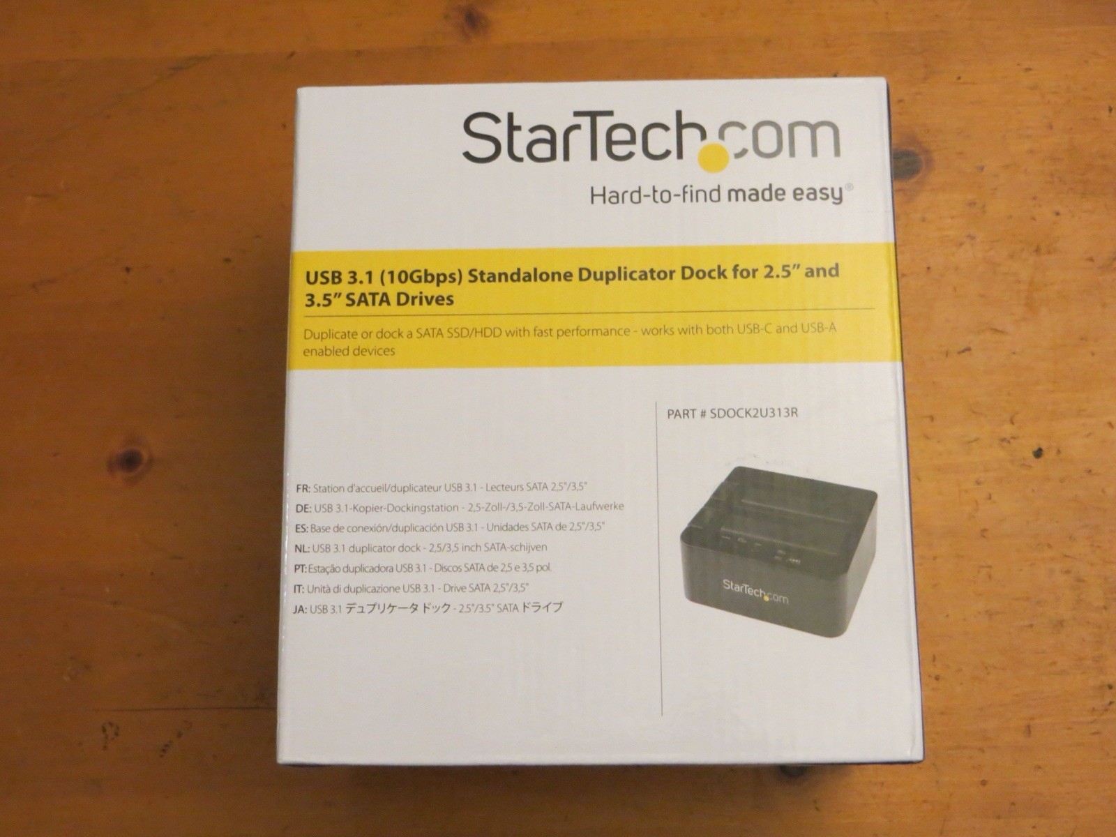 StarTech.com Standalone Hard Drive Duplicator External Dual Bay HDD/SSD - NEW
