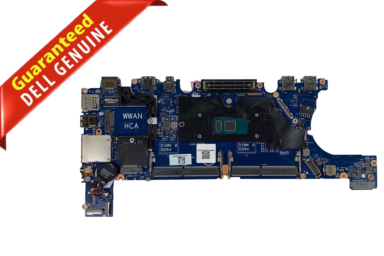Genuine Dell Latitude E7270 Intel I5-6200U 2.3GHZ CPU Laptop Motherboard 0DTF3