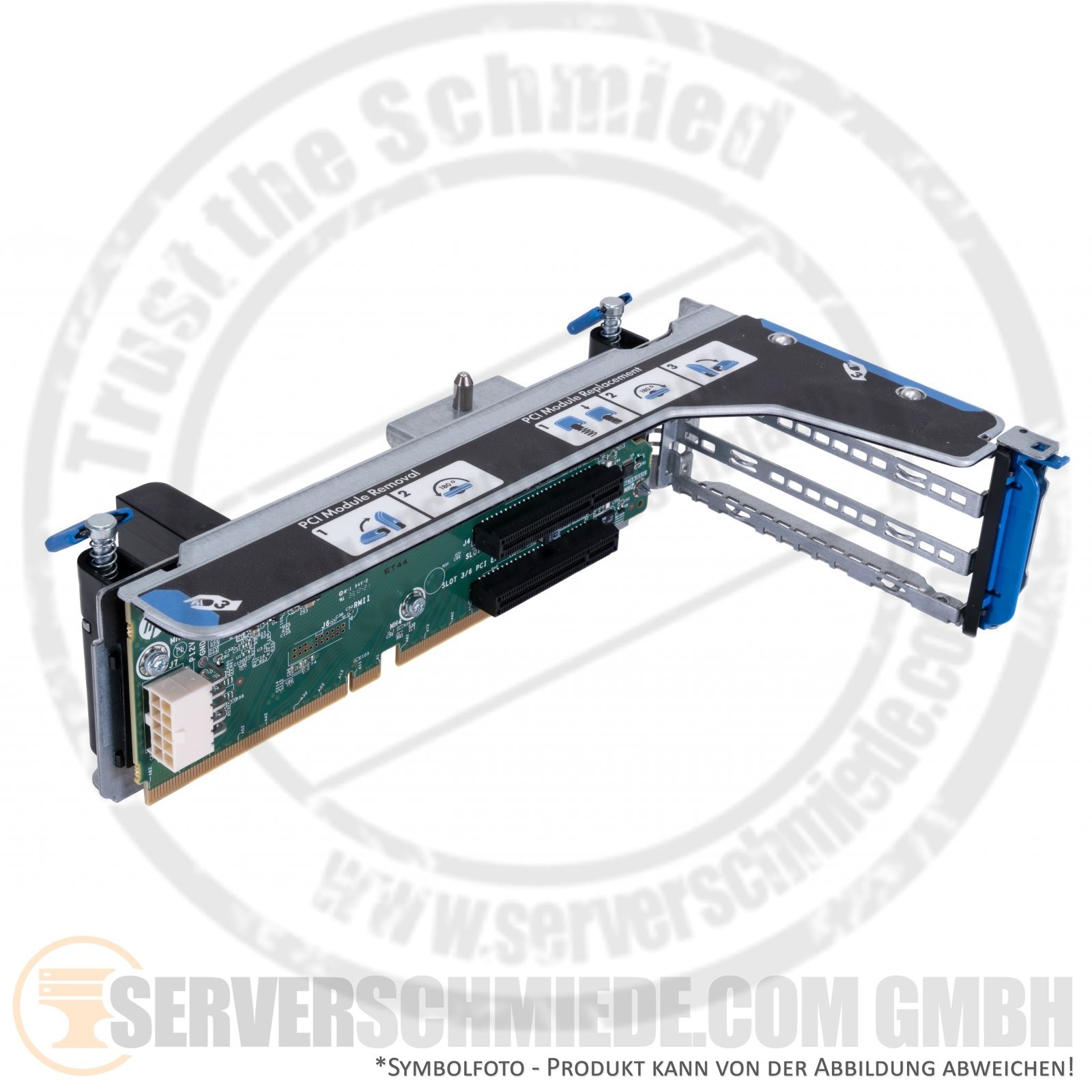HP DL380p DL385p Gen8 3-Slot Riser inc Cage 662524-001 622219-001