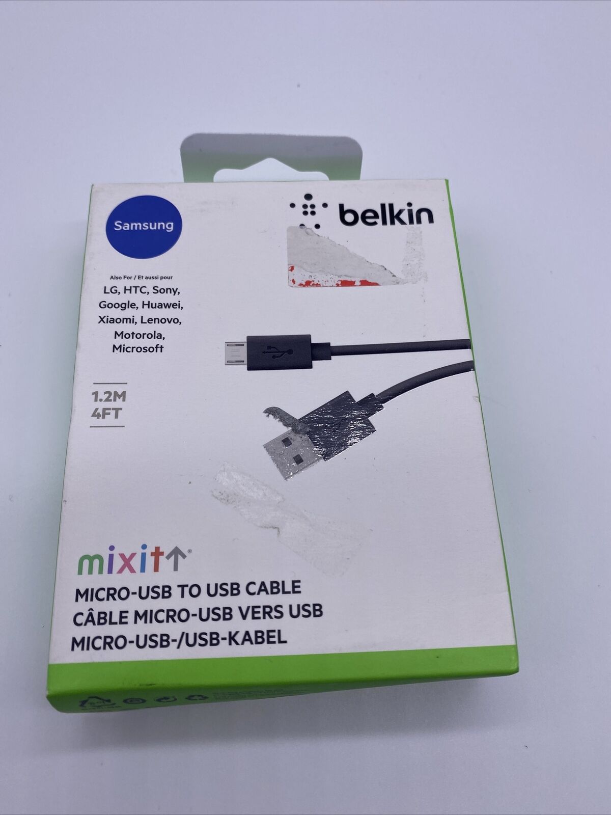 Belkin 4FT Mixit Micro-USB to USB Charge Sync Cable - Black -o