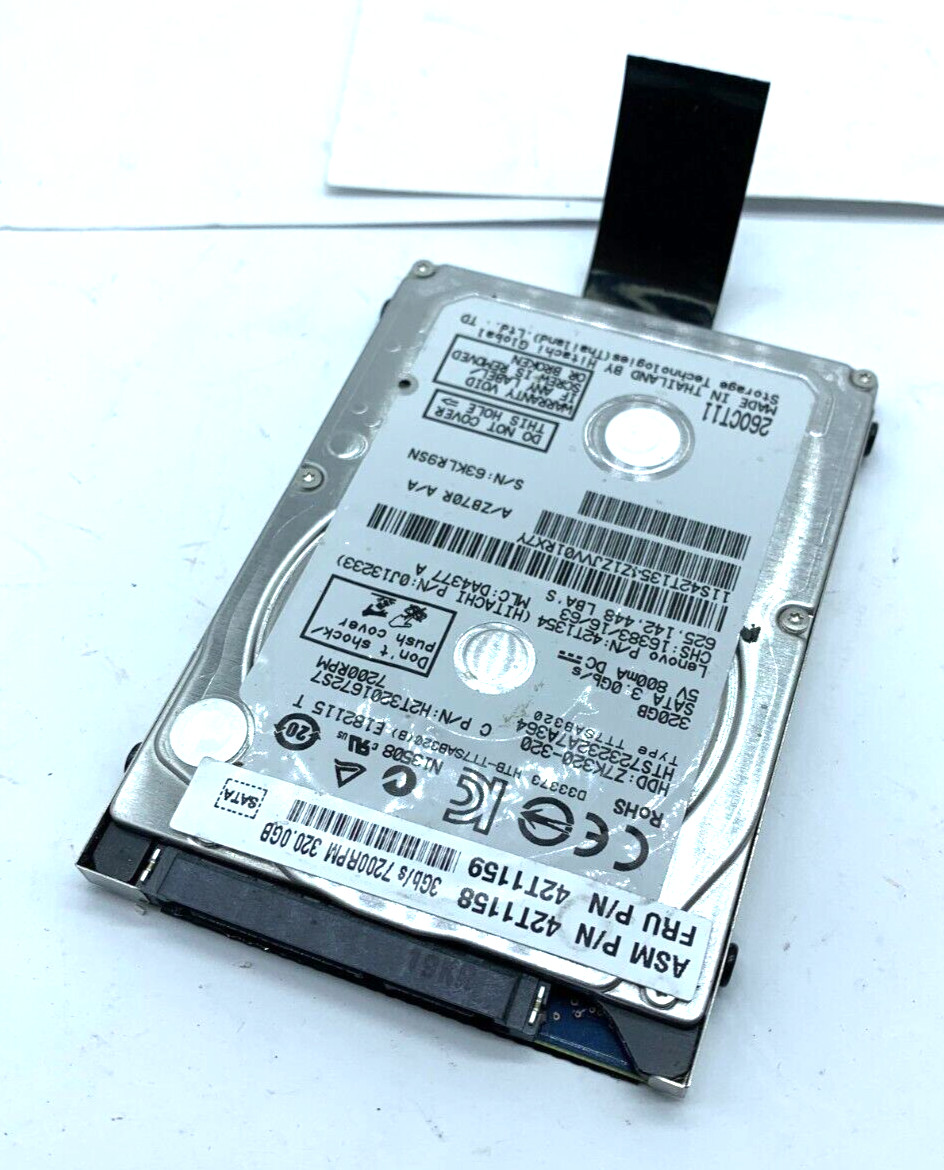 Hitachi HTS723232A7A364 320GB 7200RPM 2.5" Internal Hard Drive 42T1354 42T1159