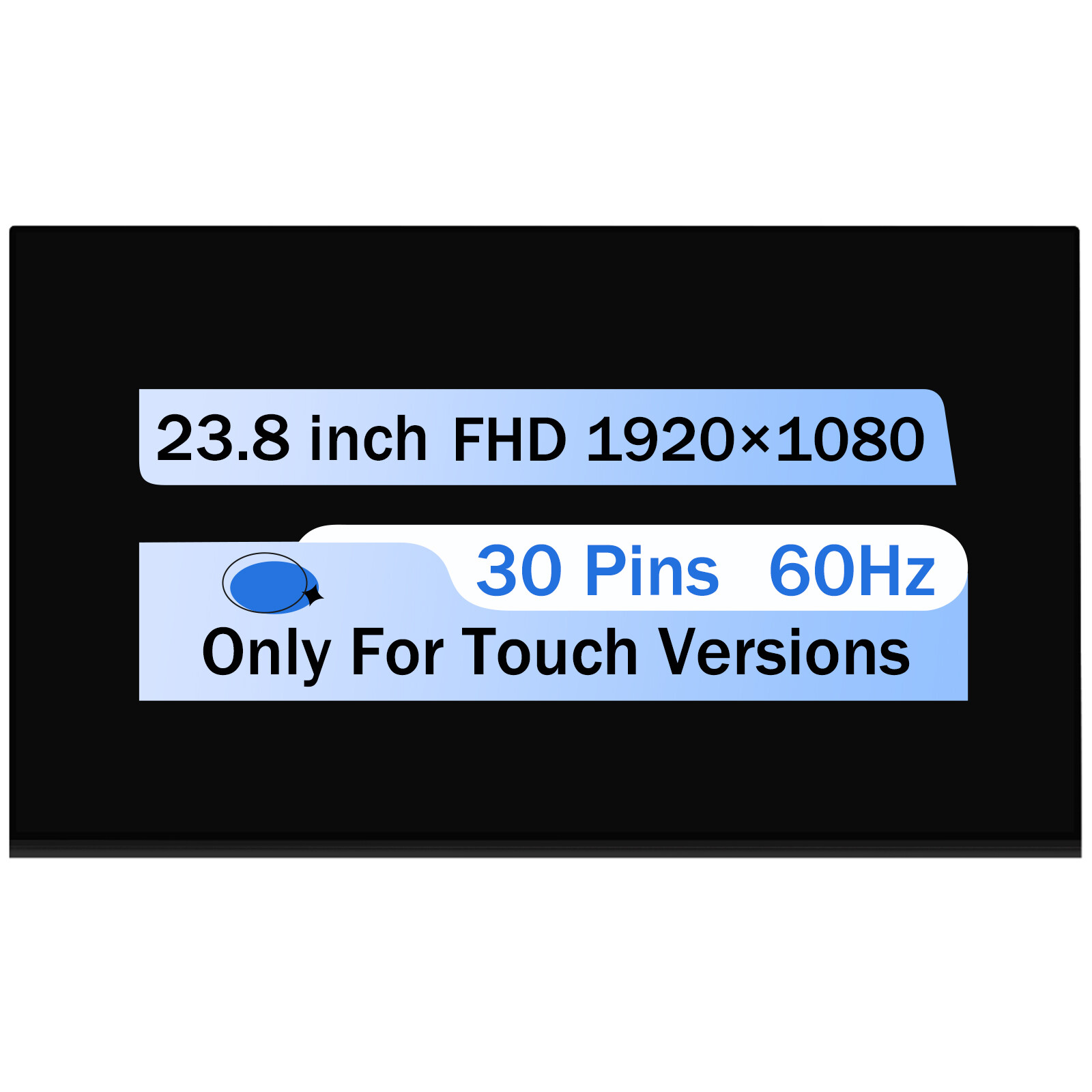Replacement 23.8" for Dell Inspiron 5400 D97F7 LCD Touch Screen Display FHD