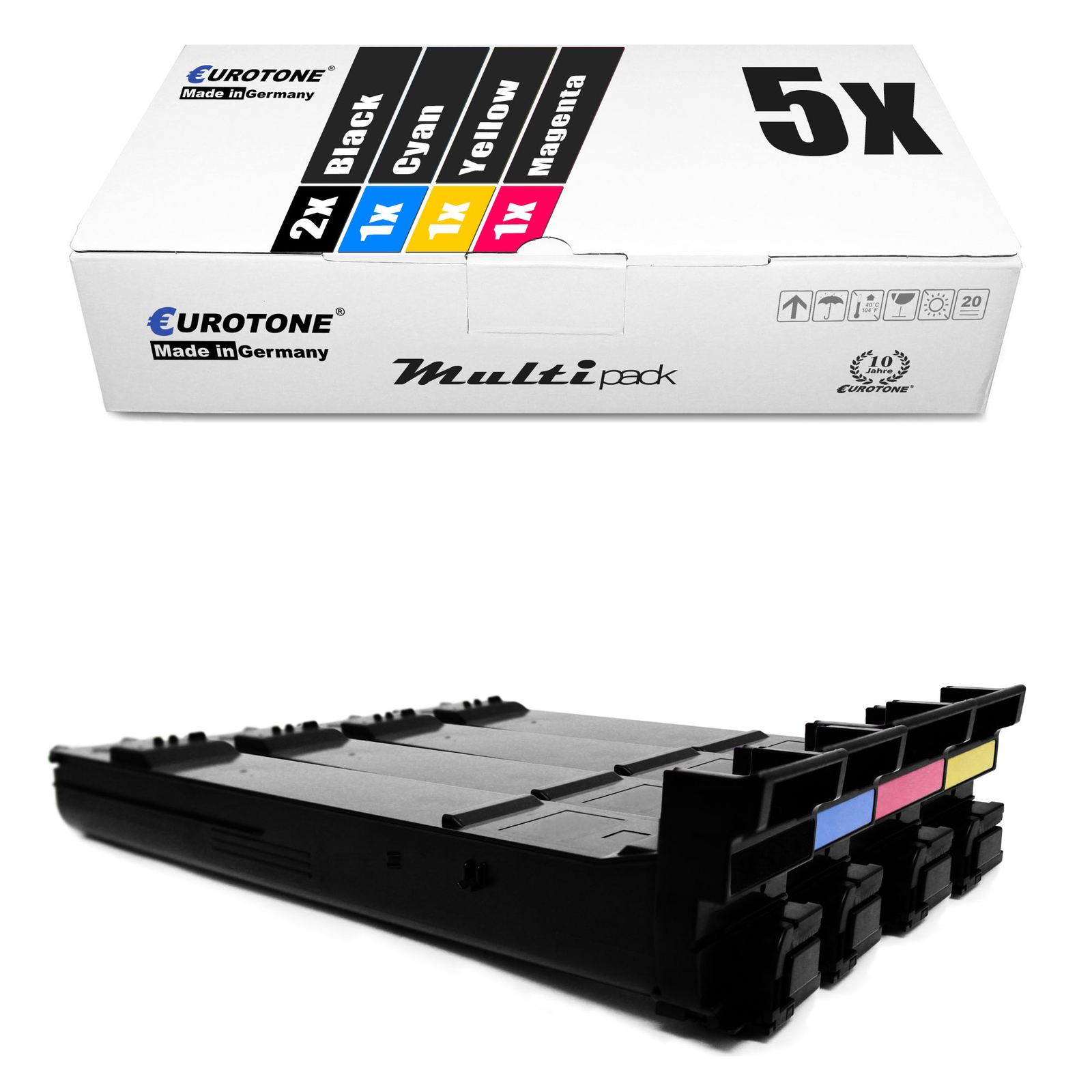 5X Eco Cartridge For Konica Minolta MagEcolor 5670-EN 5650-EN 5670-DTH 5550-DH