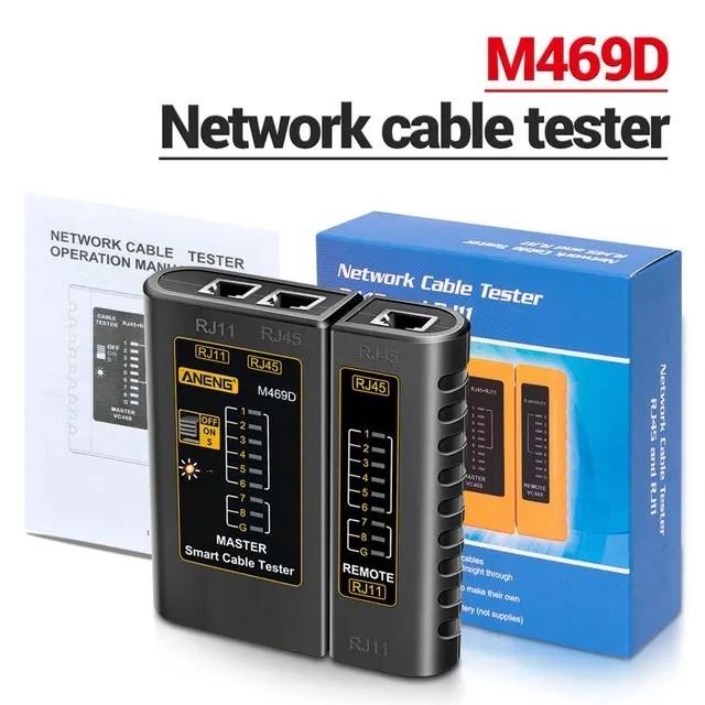RJ45 Cable lan Tester Network Cable Tester RJ45 RJ11 RJ12 CAT5 UTP LAN Cable