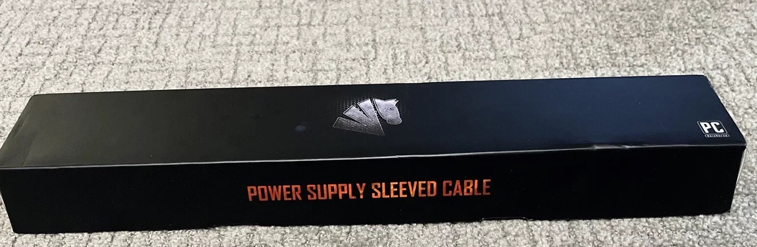 Asiahorse Power Supply White Sleeved Cables  5 Pcs Brand New Never Used