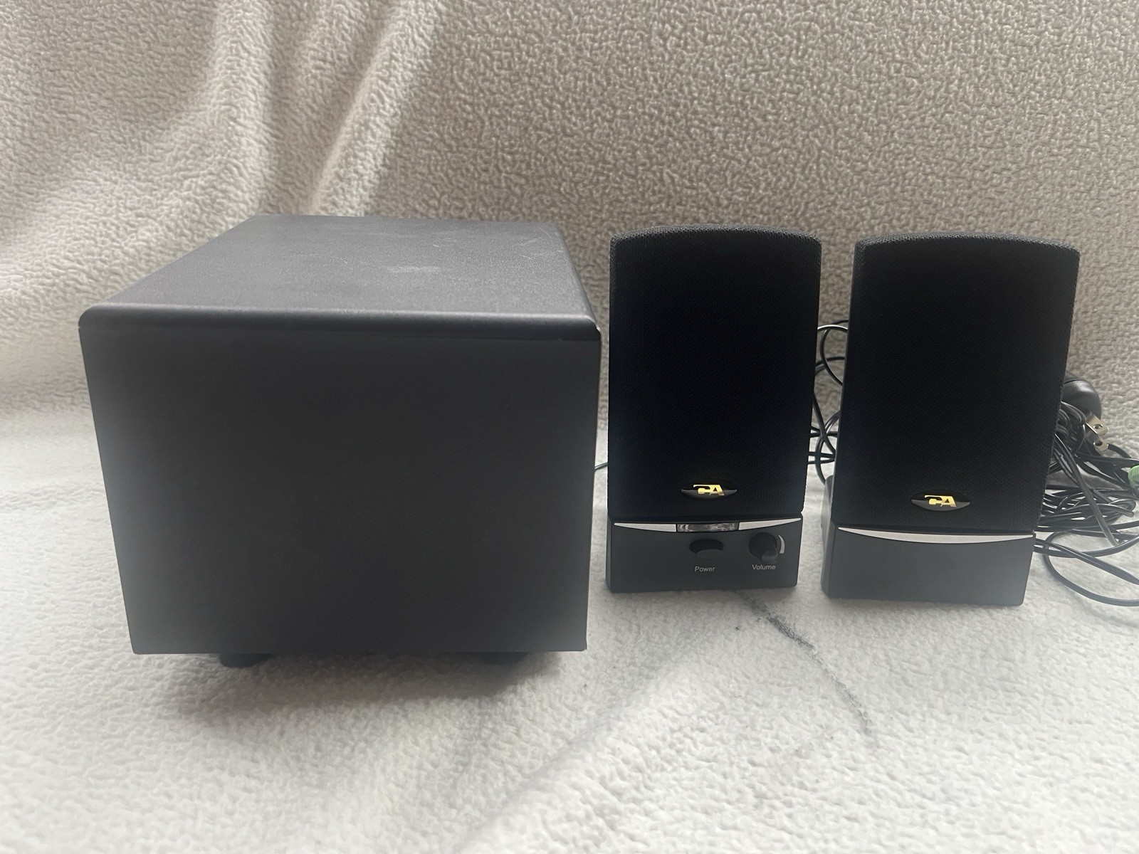 Cyber Acoustics Amplified Speaker System CA-3001 3Pc 2.1 Performance B8391