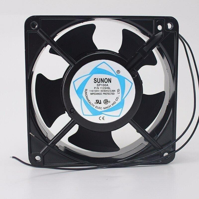 SUNON SP100A 12CM 120*38MM 1238 110/120V 2 Line Socket Industrial Cooling Fan