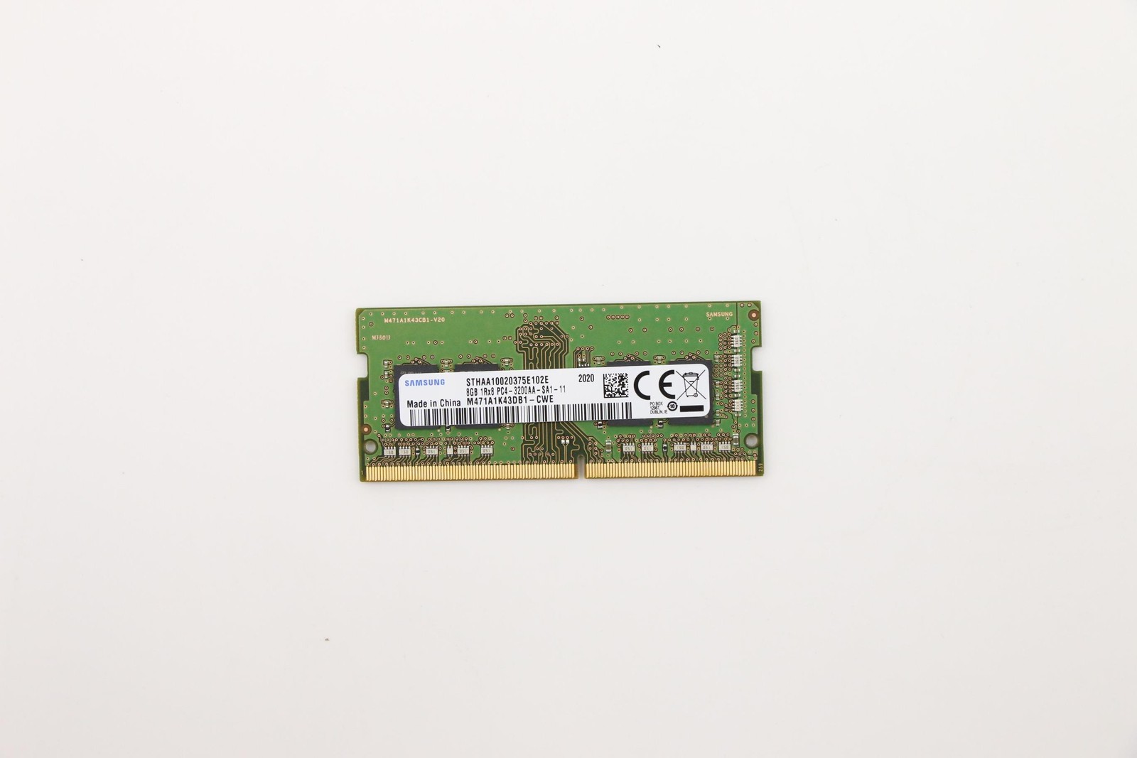 Samsung 8GB 1Rx8 PC4-3200 SODIMM Non-ECC DDR4 Laptop Memory RAM M471A1K43DB1-CWE