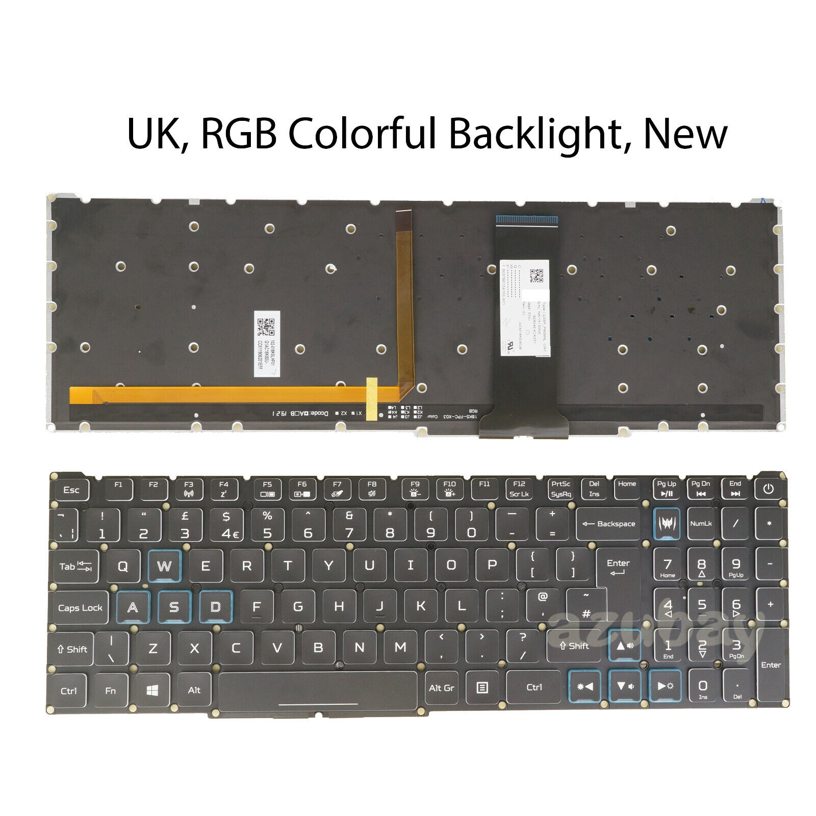 Keyboard for Acer Predator PT315-51 PH315-52 PT315-52 PH317-53 PH317-54 Backlit