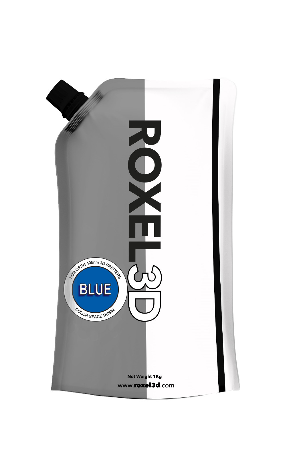 ROXEL3D 1KG BLUE 3D PRINTING RESIN for  405nm MSLA/LCD/DLP 4k + OPEN PRINTERS