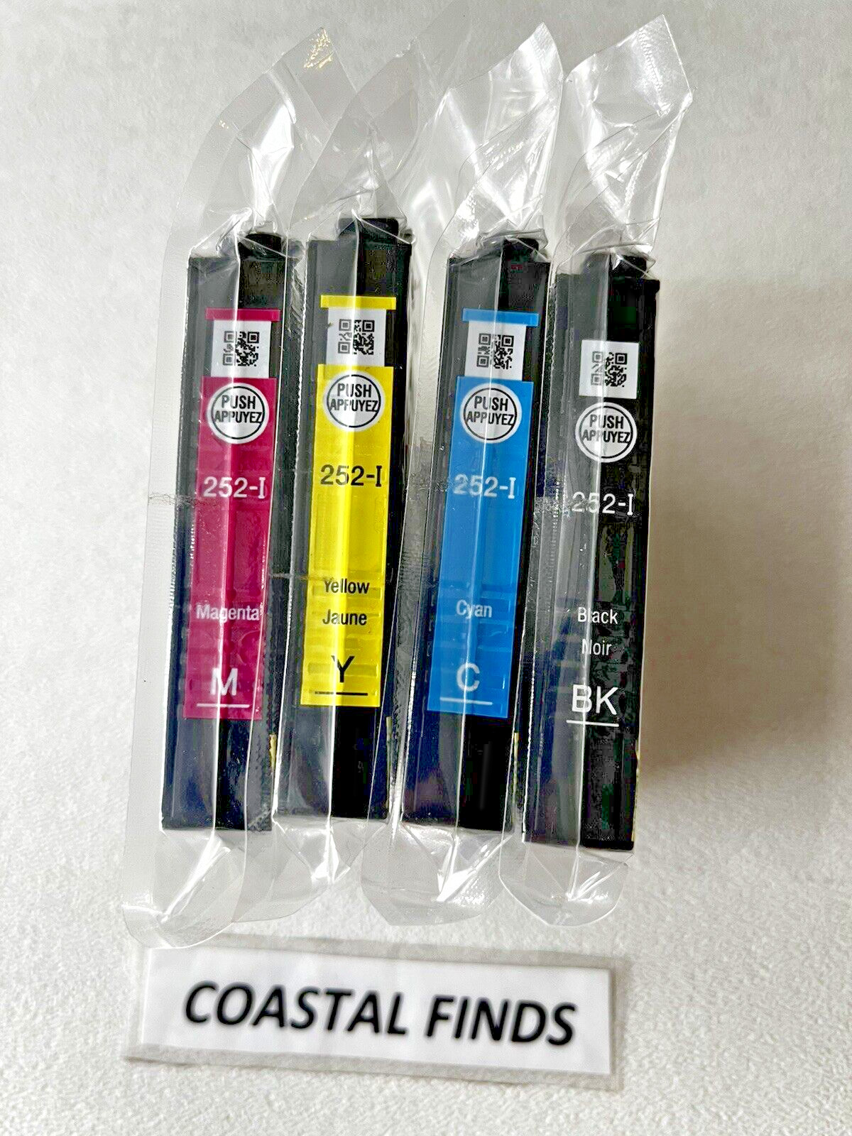 Epson 252 Ink Cartridge CMYK Set of 4 INITIAL NEW OEM Sealed 252i WF 3640 3620