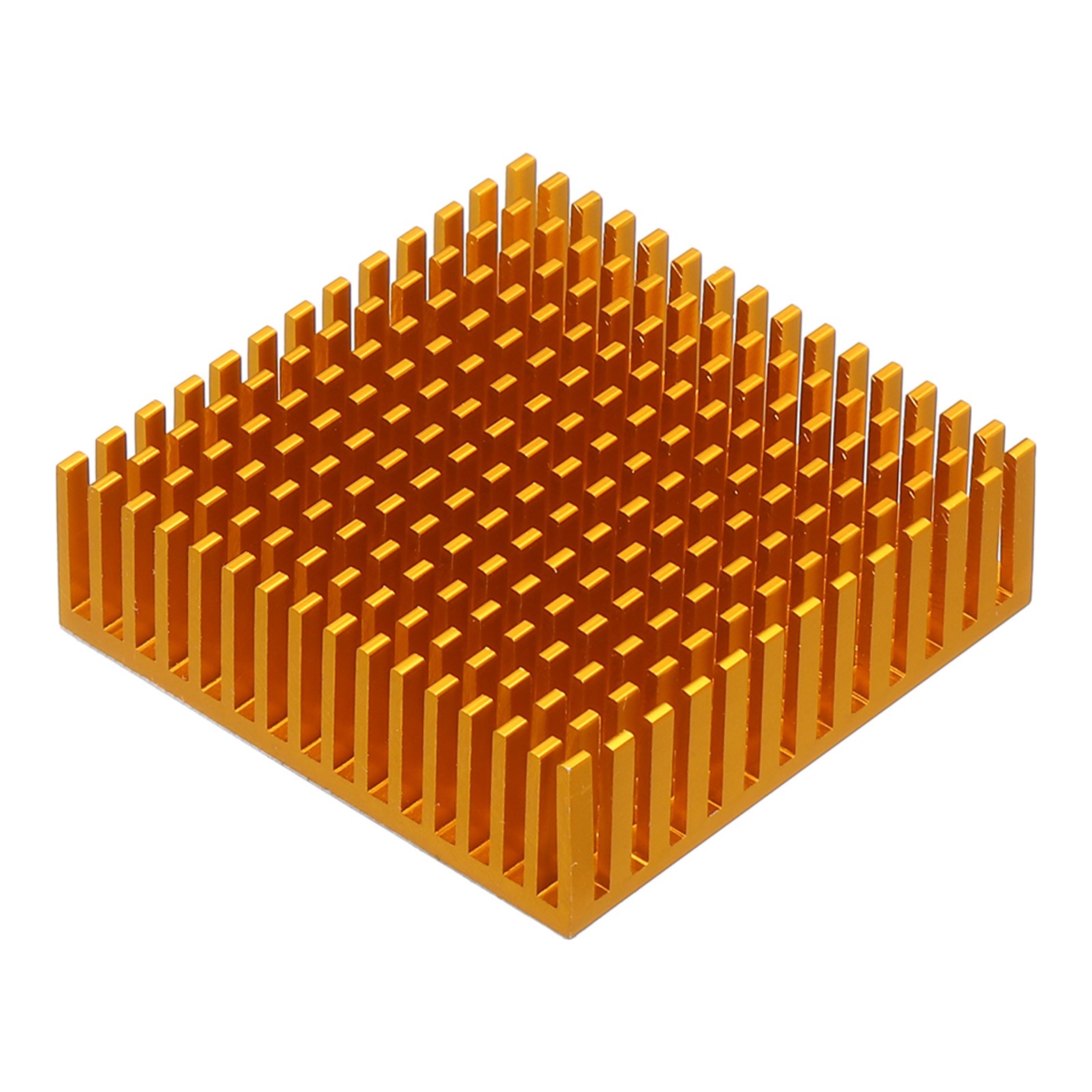 1Pcs 50x50x15mm Heatsink Aluminum Radiator Heat Sink Cooling Gold