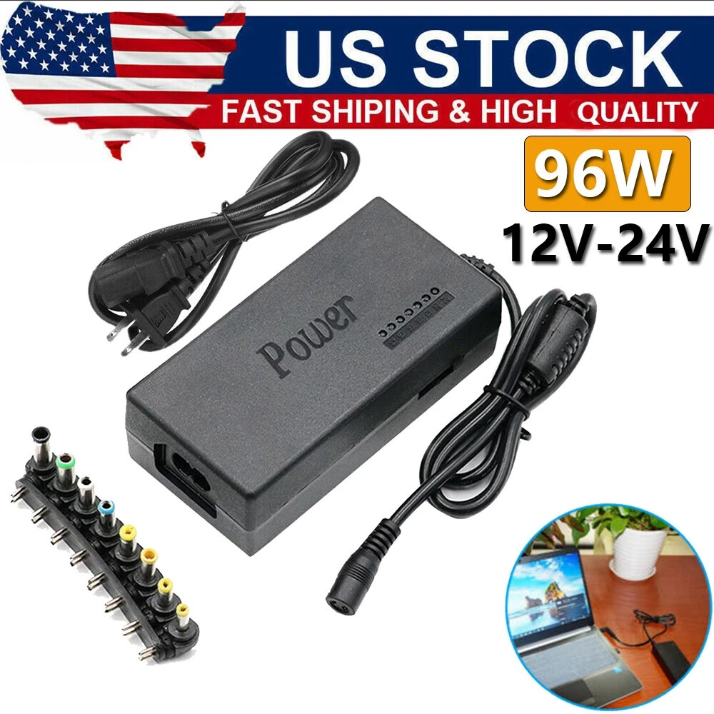 96W Universal Laptop Power Supply Charger AC To DC 12V/15V/16V/18V/19V Adapter