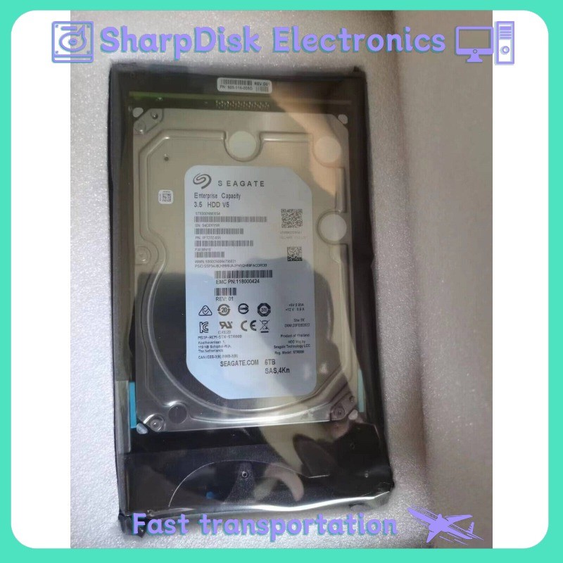 New FOR EMC D4-VS07-6000 005053122 005053123 6T 6TB 12Gb NL SAS Hard Drive