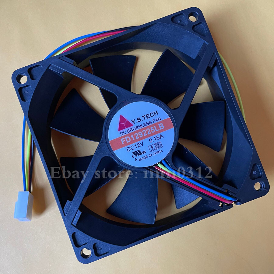 1pcs   Y.S.TECH  FD129225LB DC12V 0.15A 9025 PWM fan 9CM