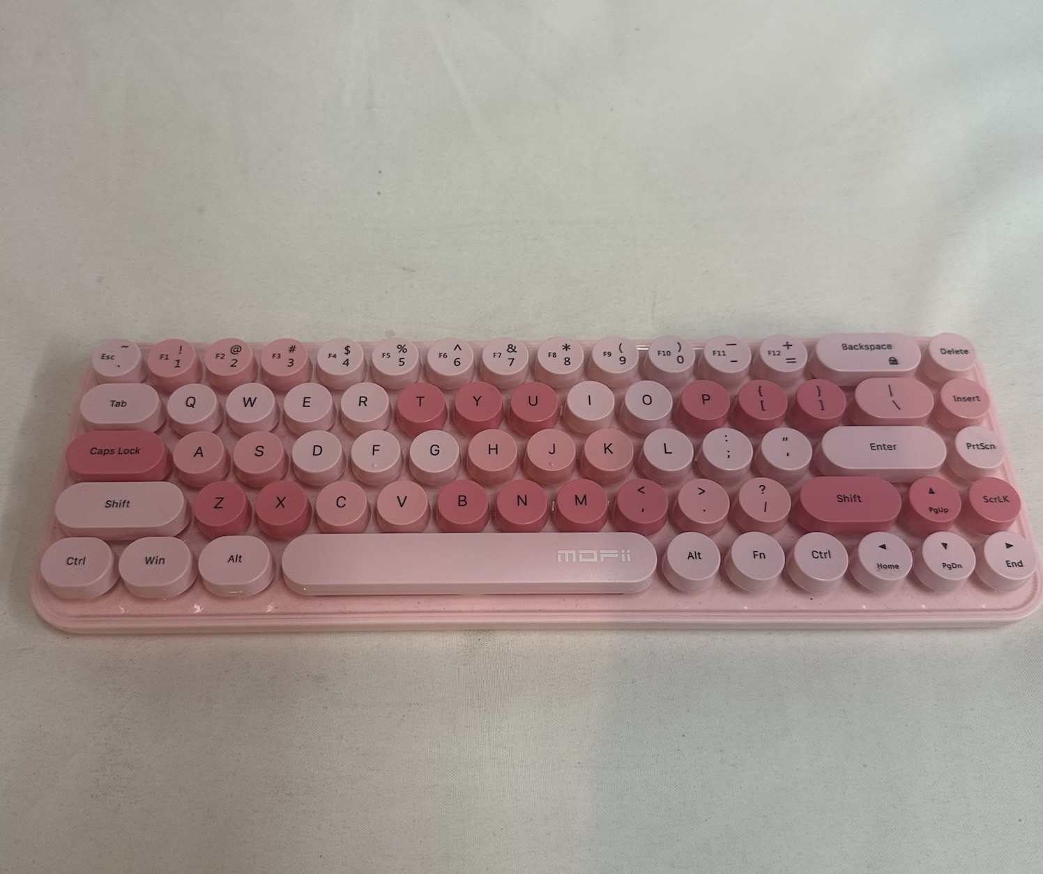 MOFii Candy Wireless Compact Portable Keyboard Pink White Purple QWERTY