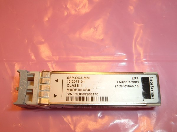 Genuine Cisco OC3 SFP Transceiver Module SFP-OC3-MM 10-2078-01