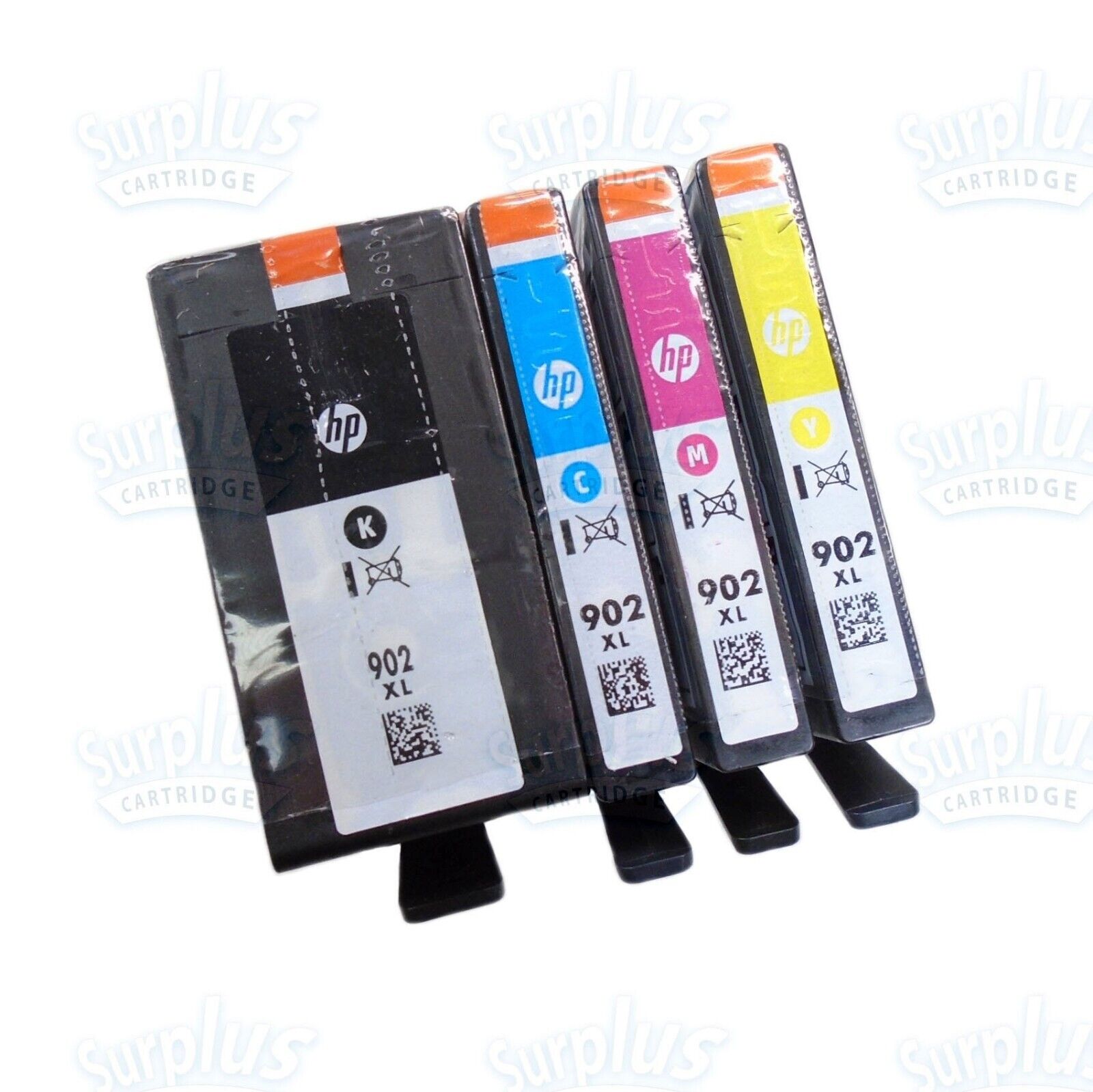 4pk Genuine HP 902XL High Yield Black/Color OfficeJet 6960 6968 Exp: 2023+