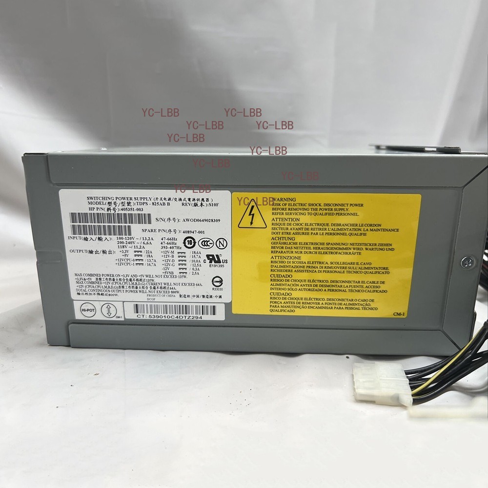 TDPS-825AB 405351-003 408947-001 Server Power Supply for HP XW8400
