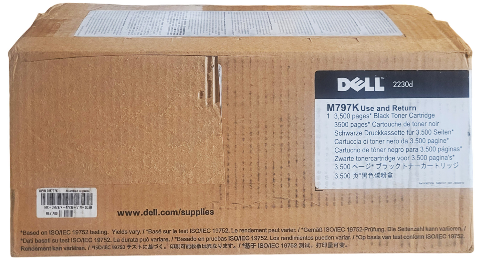 Dell M797K 2230d Black Toner Cartridge New With Open Box