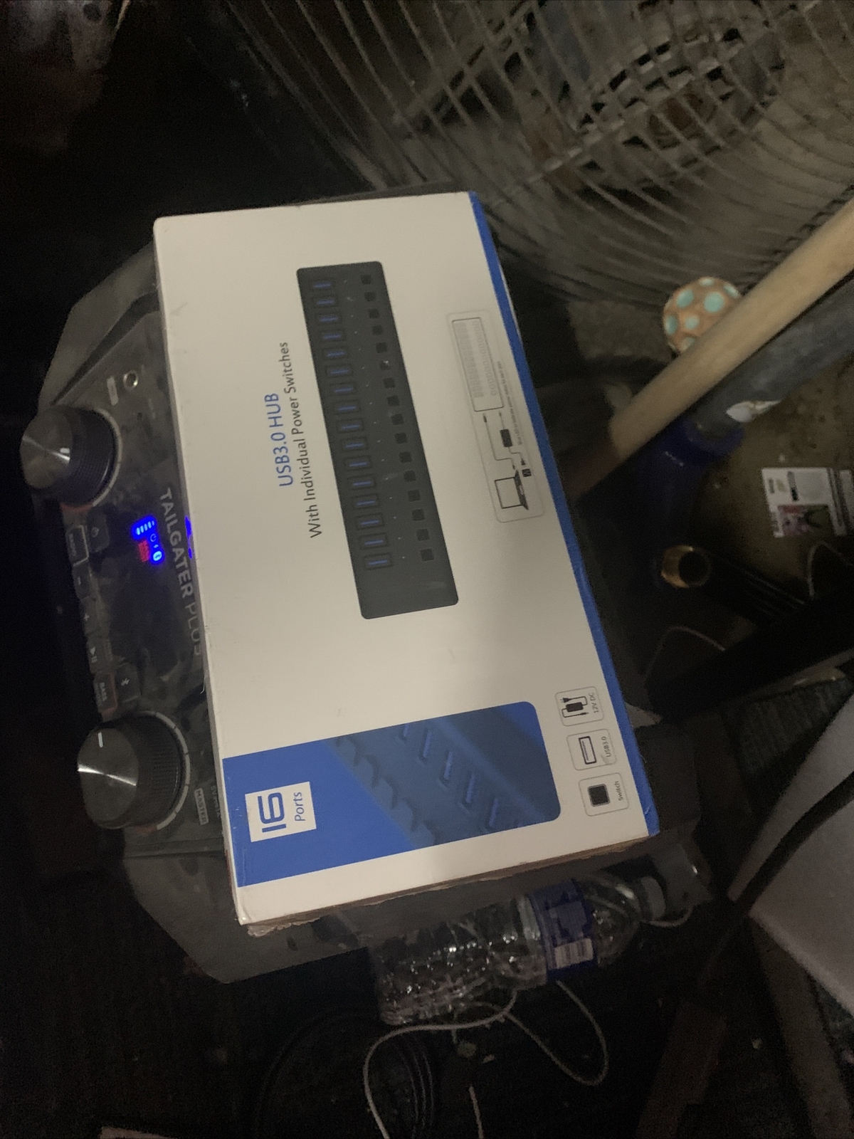 16-port with Supply Splitter Power USB3.0 HUB 12V 6A Extension Cord Unopened