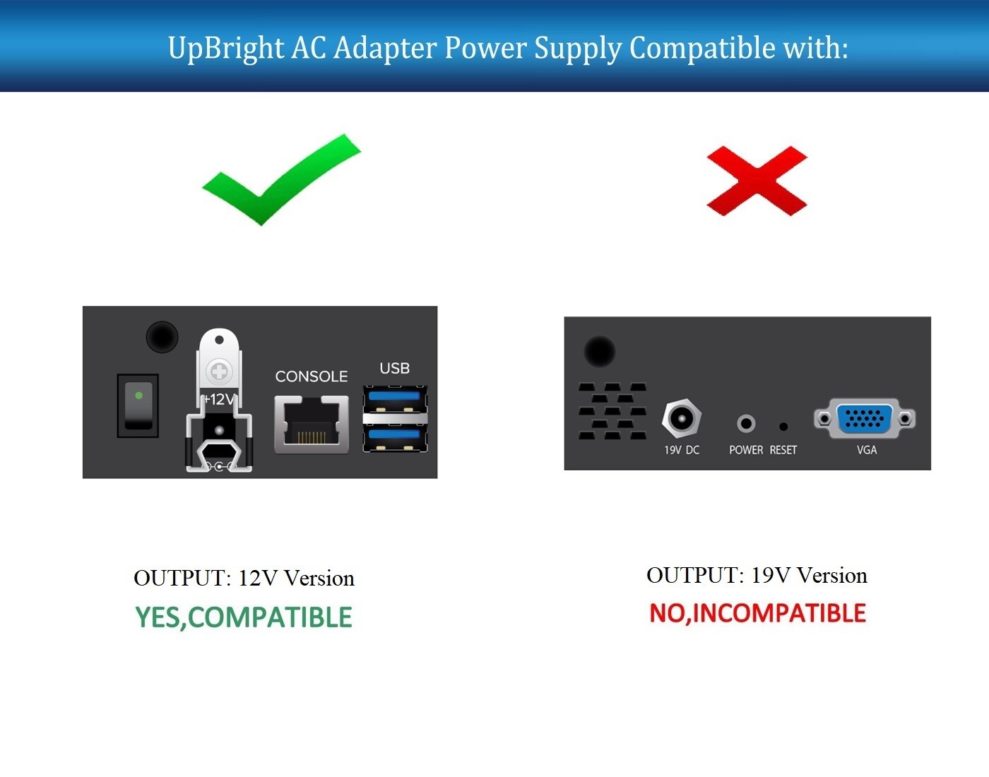 12V or 19V AC Adapter For Barracuda F18 F80 F280 VPN Router Security Appliance