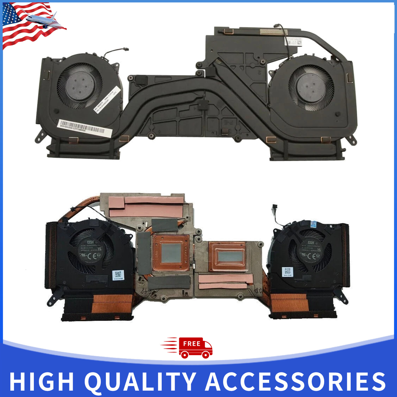Laptop CPU Cooling Fan Heatsink for Lenovo Legion 5 15IAH7H 5H40S20491 Module