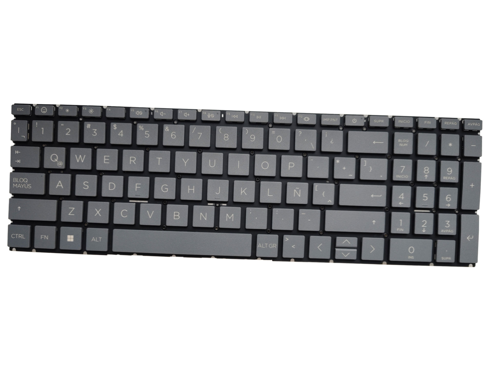 Spanish Latin Keyboard for HP 15-FC0047NR 15-FC0010NR 15-FC0007CA Palmrest Cover