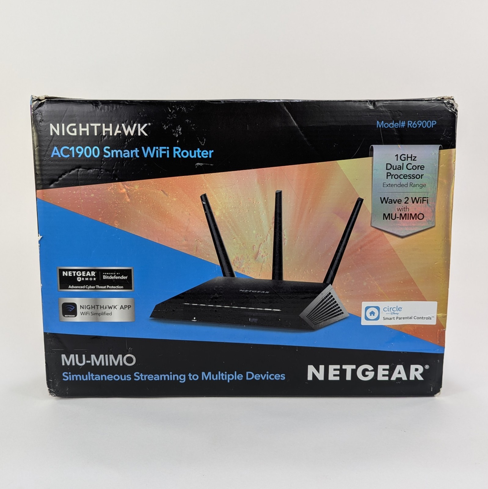 NETGEAR Nighthawk Smart WiFi Router (R6900P) - AC1900 Wireless Speed