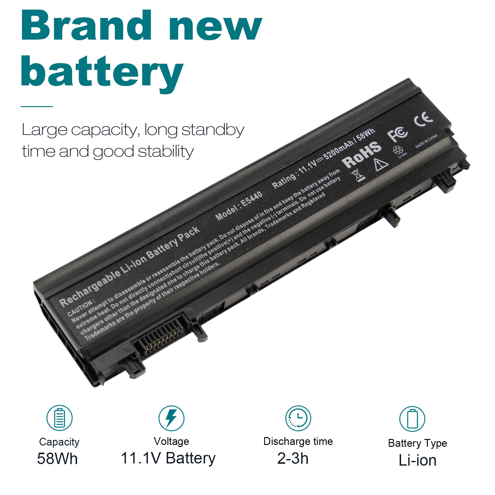 🧡LOT OF Battery For Dell Latitude E5440 E5540 VVONF NVWGM 0K8HC 0M7T5F 6Cells