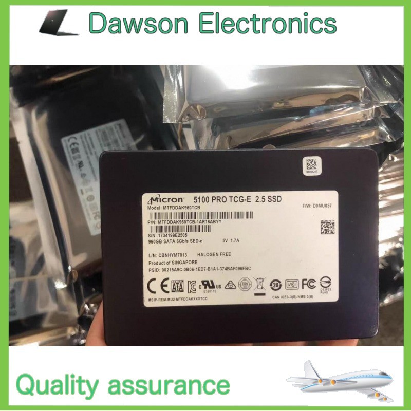 MTFDDAK960TCB-1AR16ABYY Micron 5100 PRO 960GB TCG-E SSD 2.5" SATA 6Gb/s
