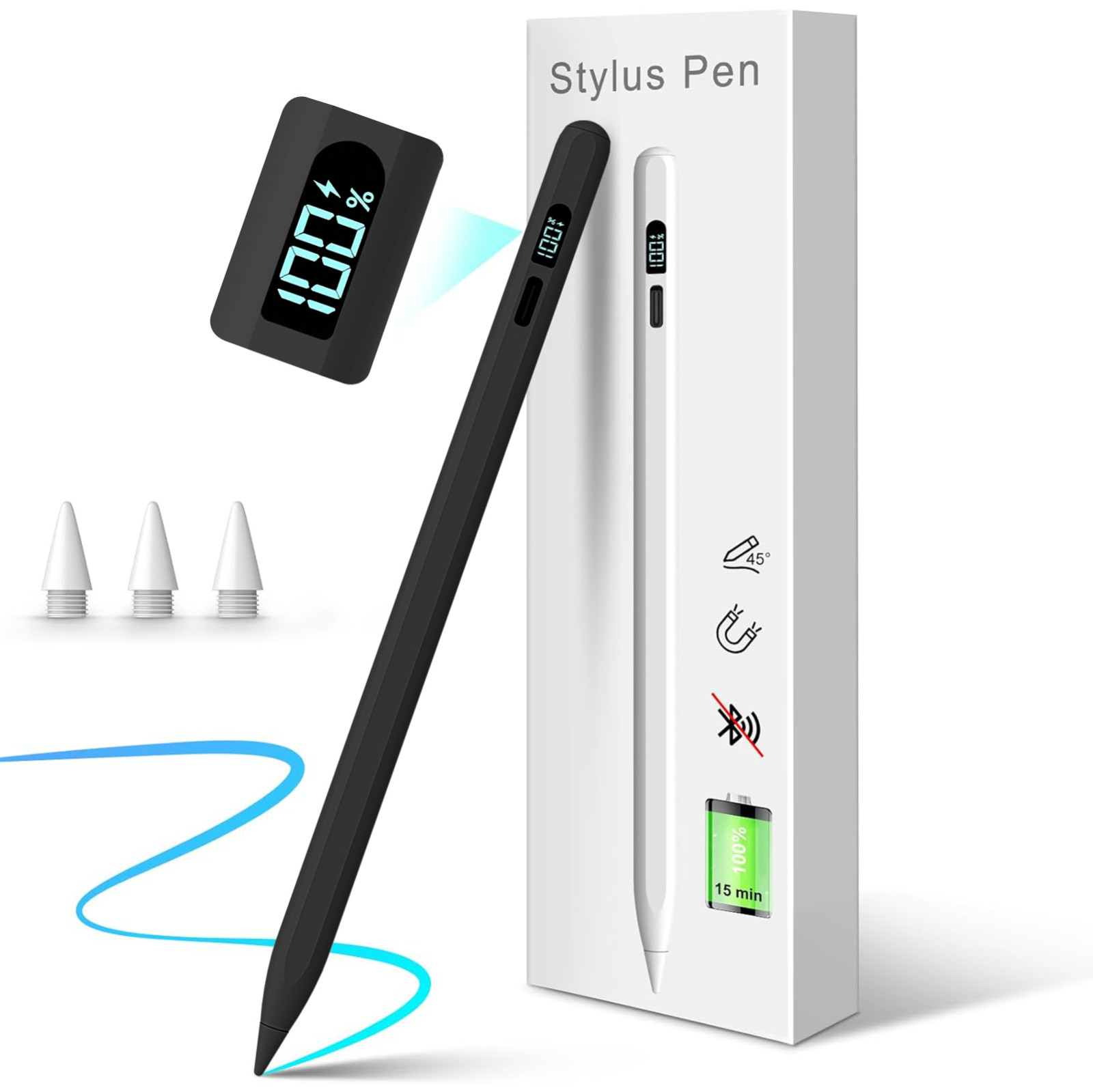 Stylus Pen for iPad 2018-2026, Pencil for Apple iPad A16 11th/10/9/8/7/6 Gen
