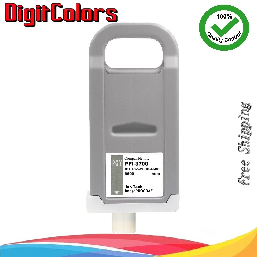 PFI-3700 Photo Gray Ink Cartridge for Canon IPF PRO-2600 PRO-4600 PFI3700PGY