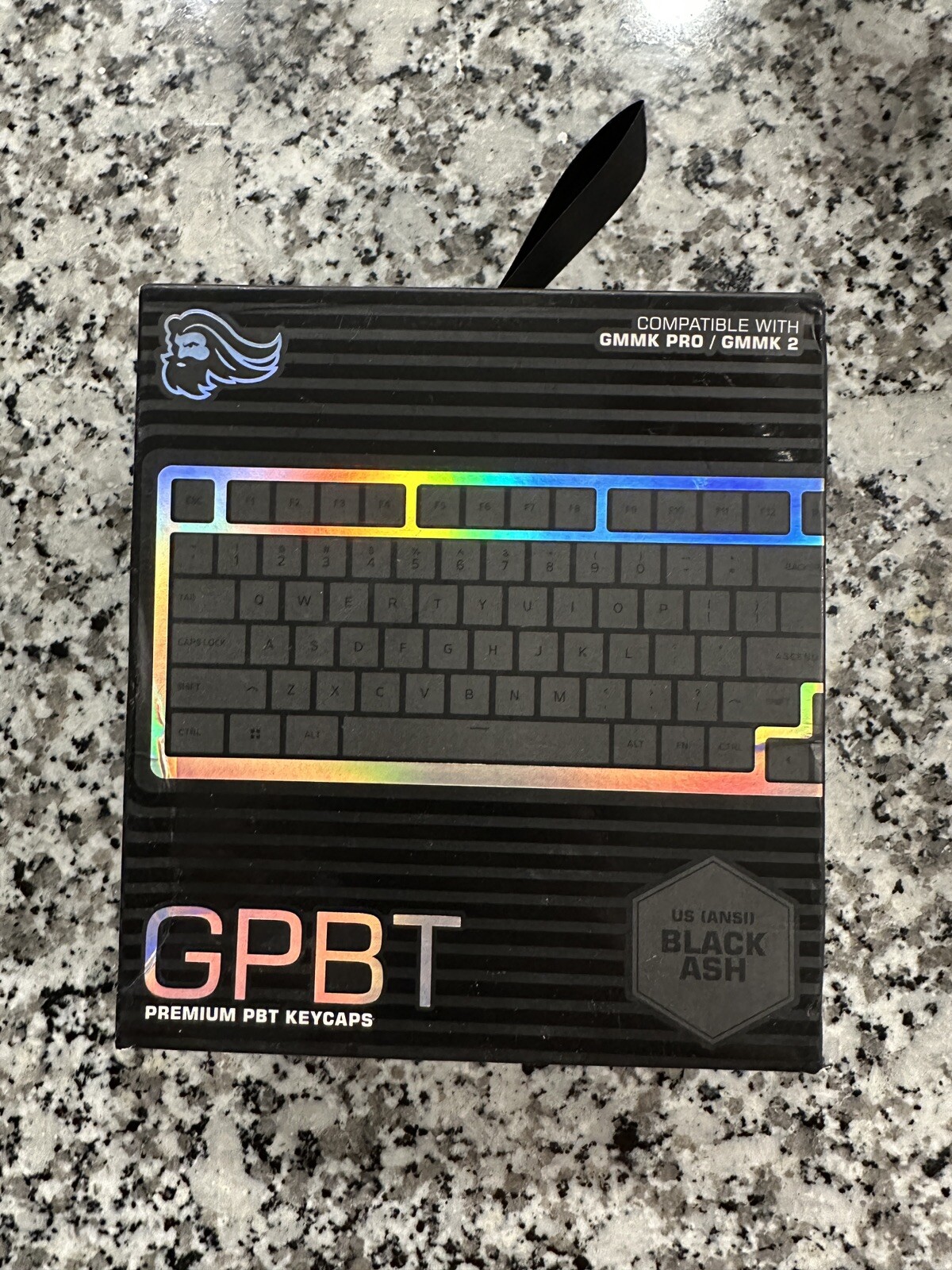 NEW Glorious GPBT Sublimated Mechanical Keyboard Keycaps (Black Ash) 114-Keys US