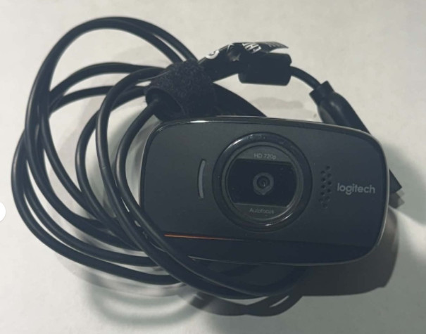 Logitech B525 HD 720p USB Webcam Autofocus Built-In Mic Swivel Mount Tested