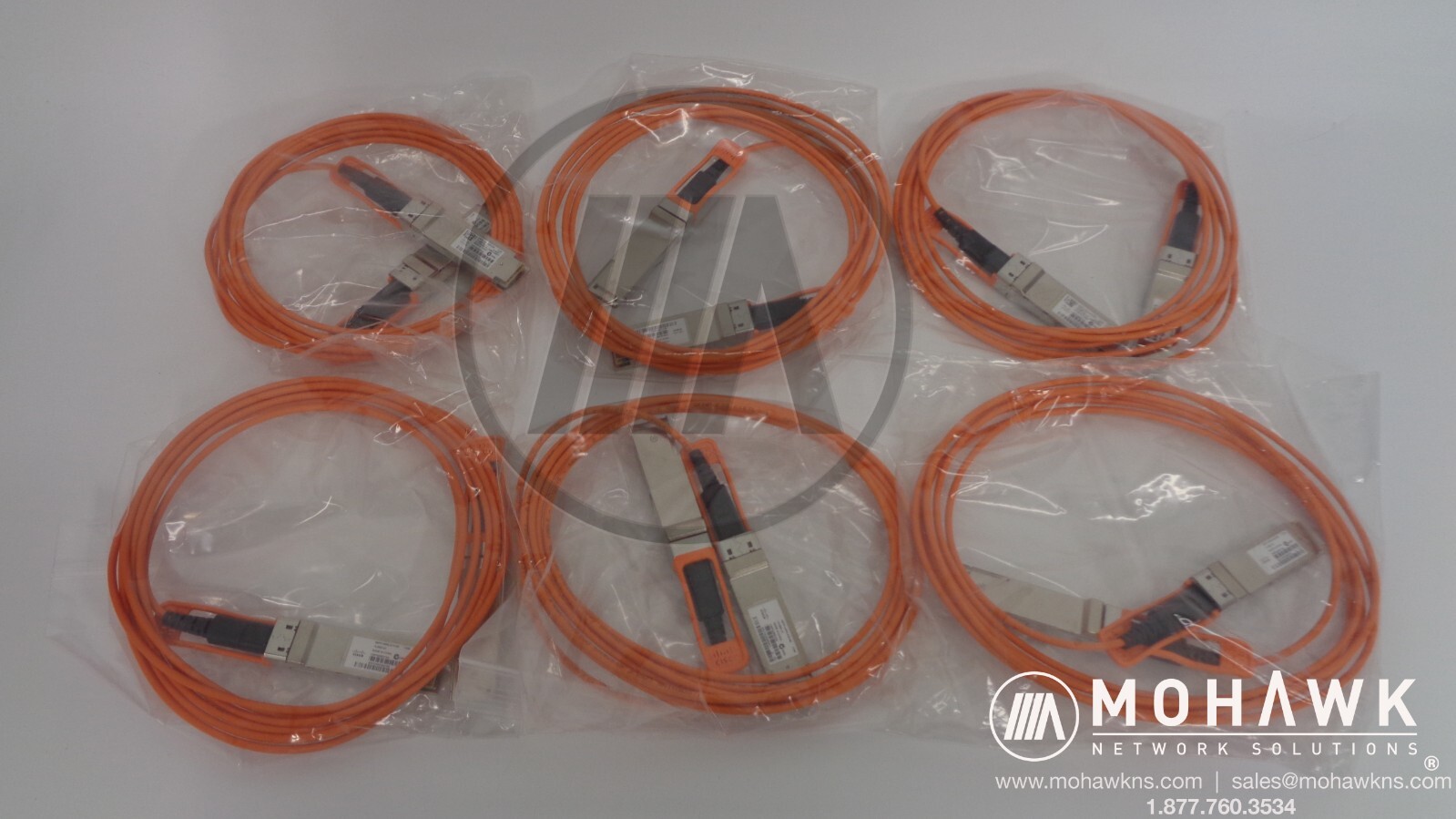 Lot of 6 OEM Cisco QSFP-H40G-AOC3M QSFP-H40G-AOC3M Fiber Optic Network Cable
