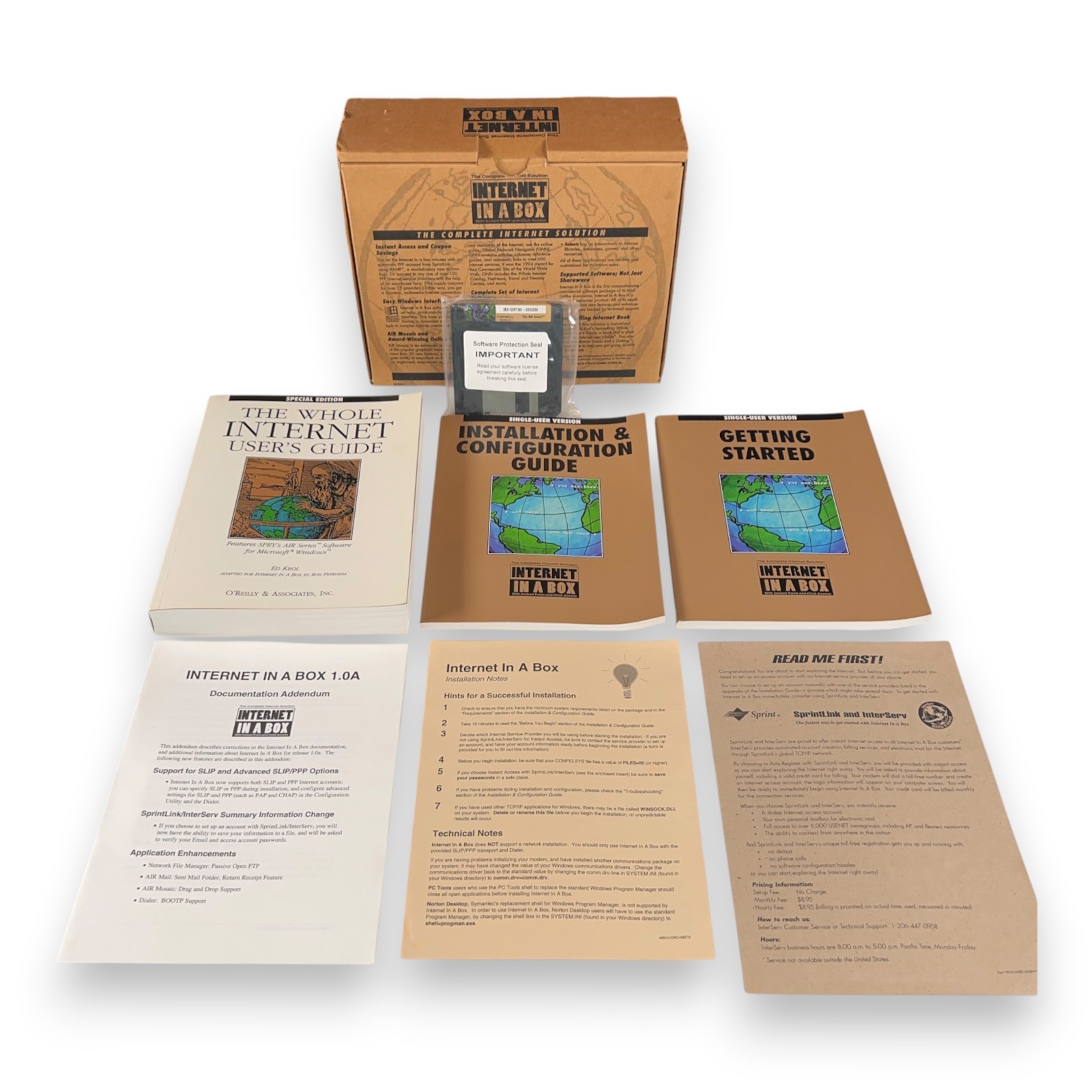1994 Internet In A Box SPRY Early Consumer Internet Software V1.0 New Open Box