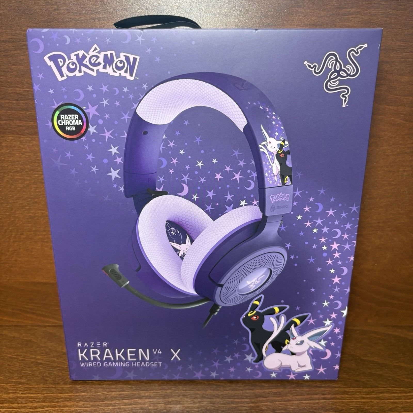 Razer Pokemon Espeon Umbreon Kraken X V4 Gaming Headset Limited Edition New