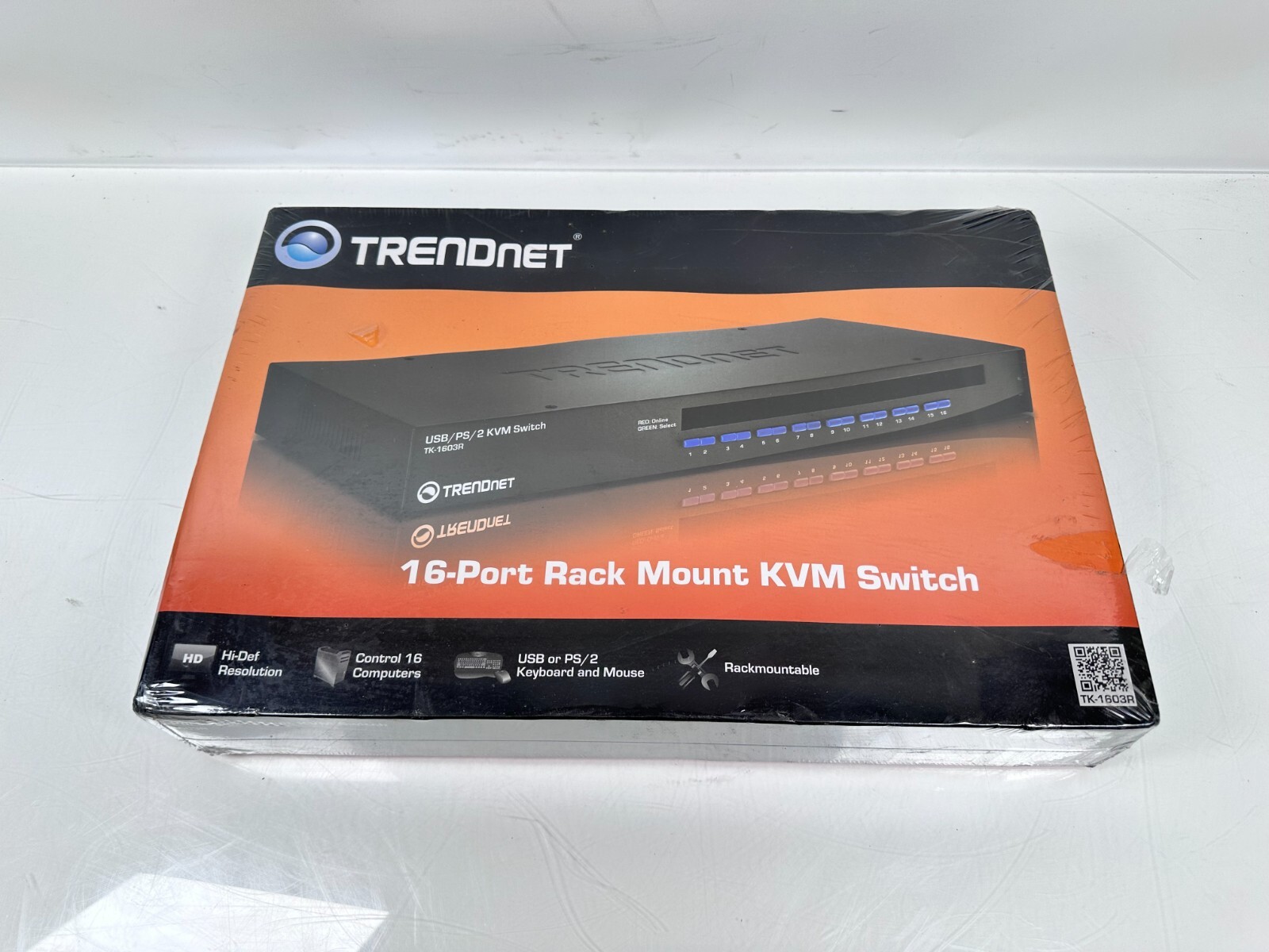 TRENDnet TK (TK-1603R) 16-Ports Rack-Mountable KVM / USB switch PS/2 SEALED