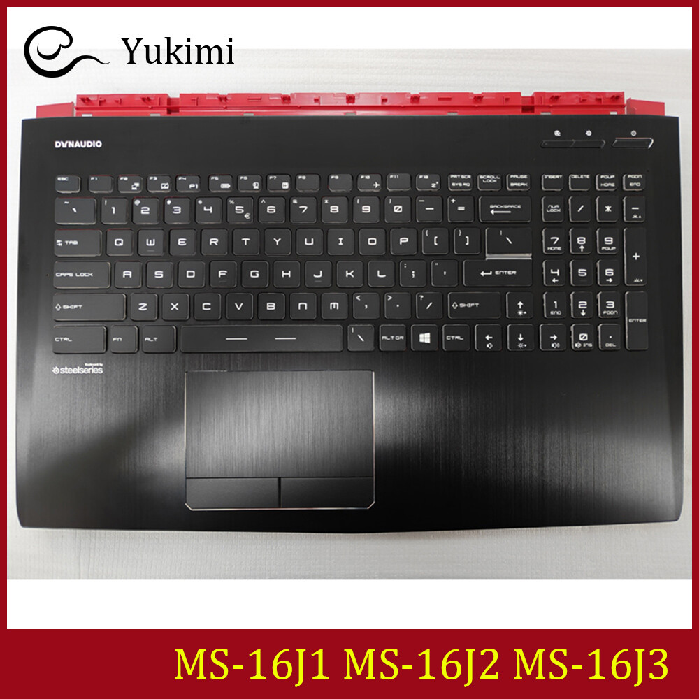 MS-16J1 MS-16J2 MS-16J3 FOR MSI GE62 GE62VR Black C Shell Backlit Keyboard