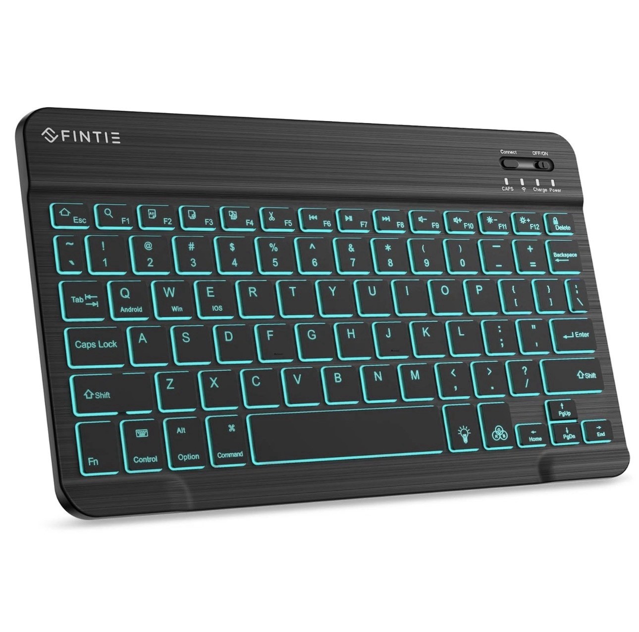 Fintie 10-Inch Ultrathin Wireless Bluetooth Backlight Keyboard, Classic Black