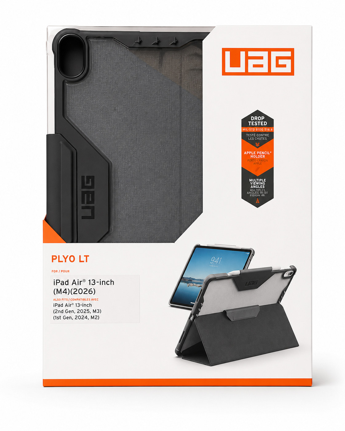 UAG Plyo LT Case iPad Air 13-inch (M4) 2026 / (M3) 2025 / M2 (2024) Black