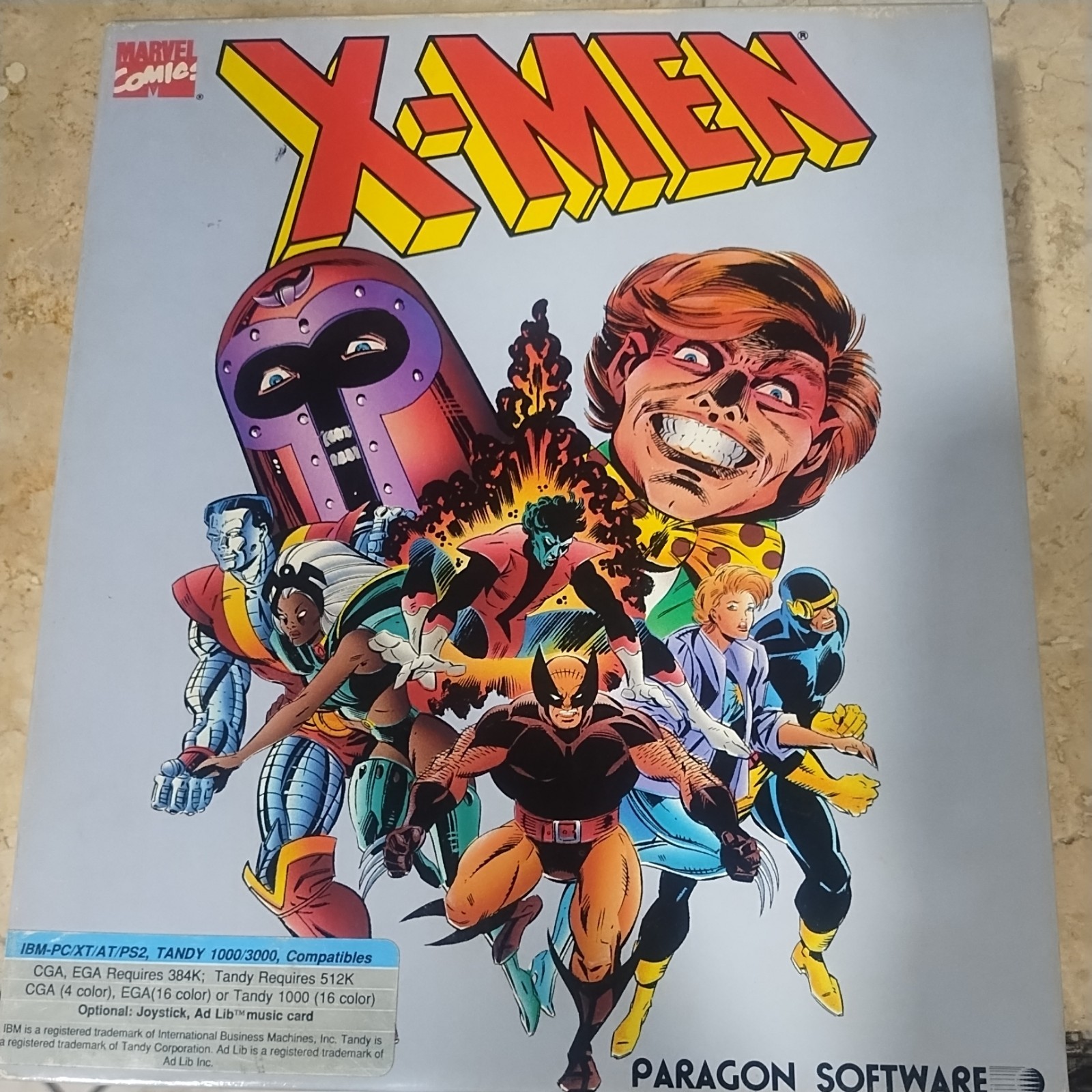 XMen (PC 3.5 Disk) Madness in Murderworld 1989 Big Box