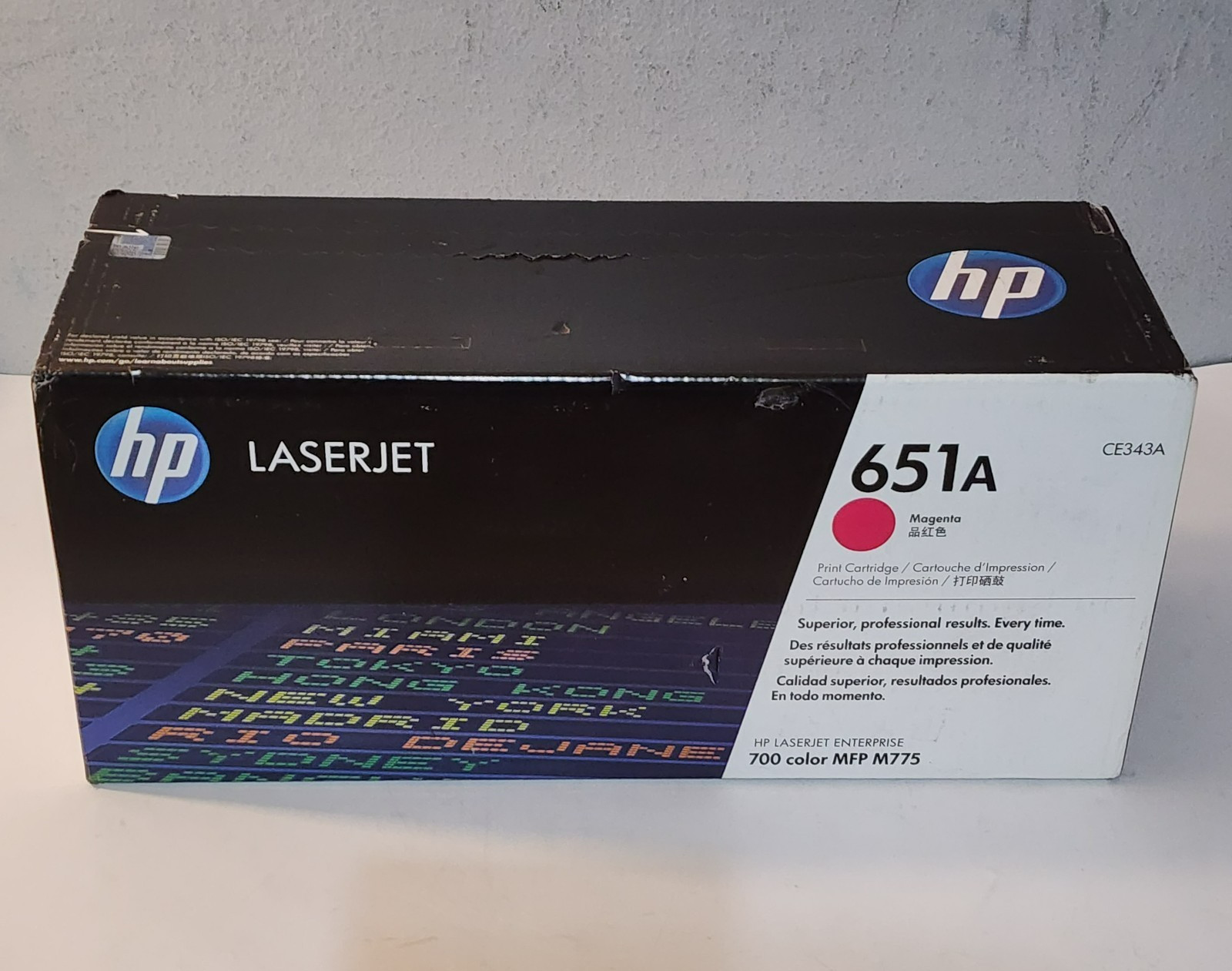HP 651A Magenta Toner Cartridge CE343A Genuine New Sealed Bag Without Box