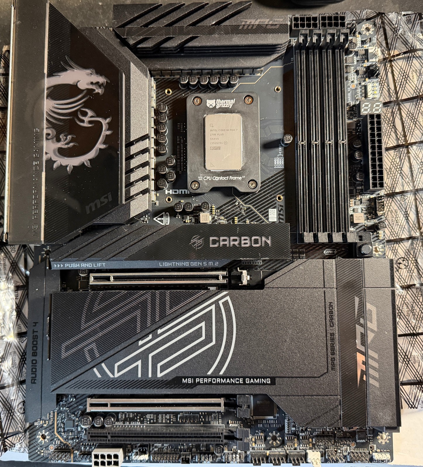 MSI MPG Z890 CARBON WIFI LGA 1851 Intel Z890 ATX Motherboard