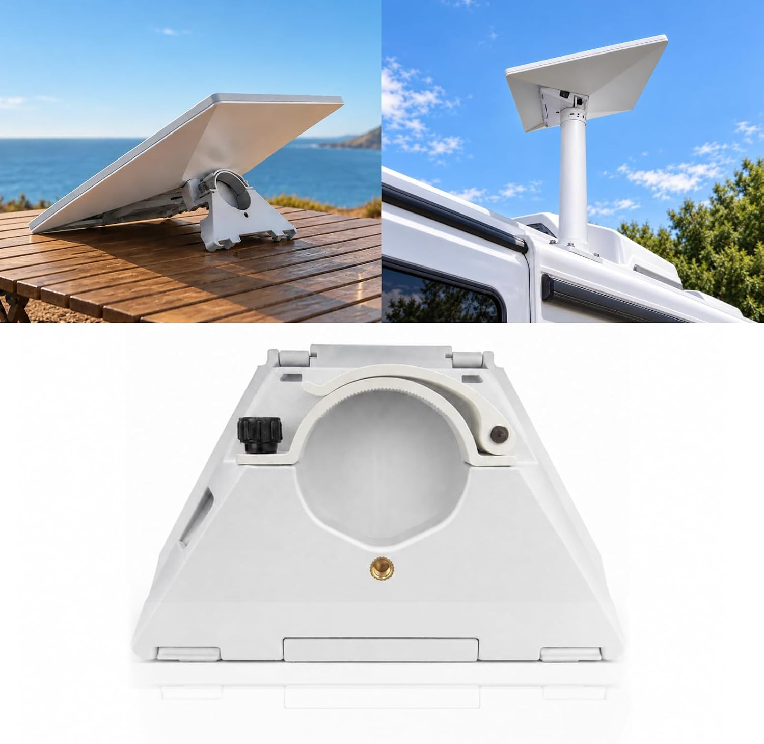 Starlink Mini Pipe Adapter & 1/4" Tripod Adapter, 3-In-1 for RV & Camping
