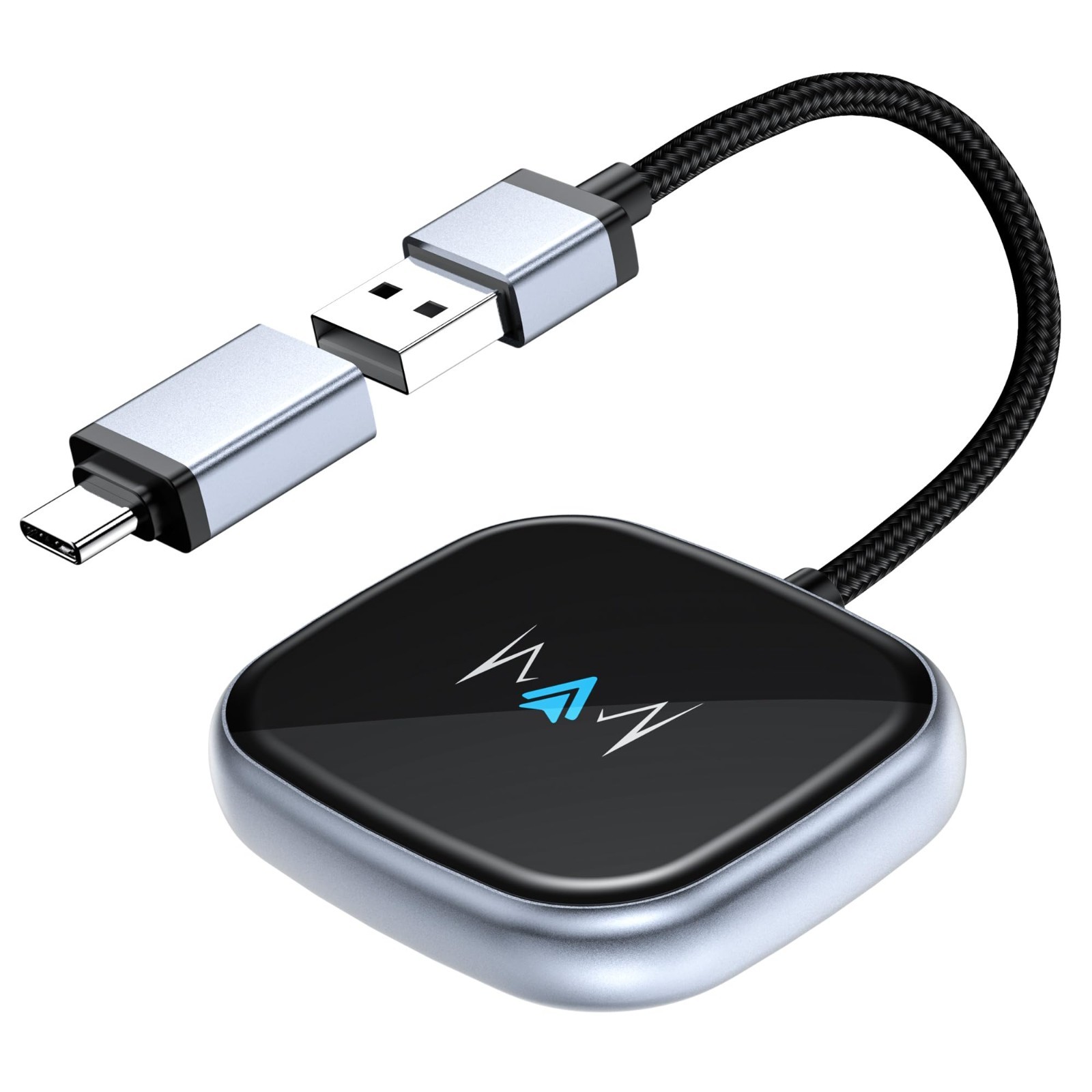 Wireless Android Auto Adapter, Wireless carplay Adapter, Latest NFC Touchscreen