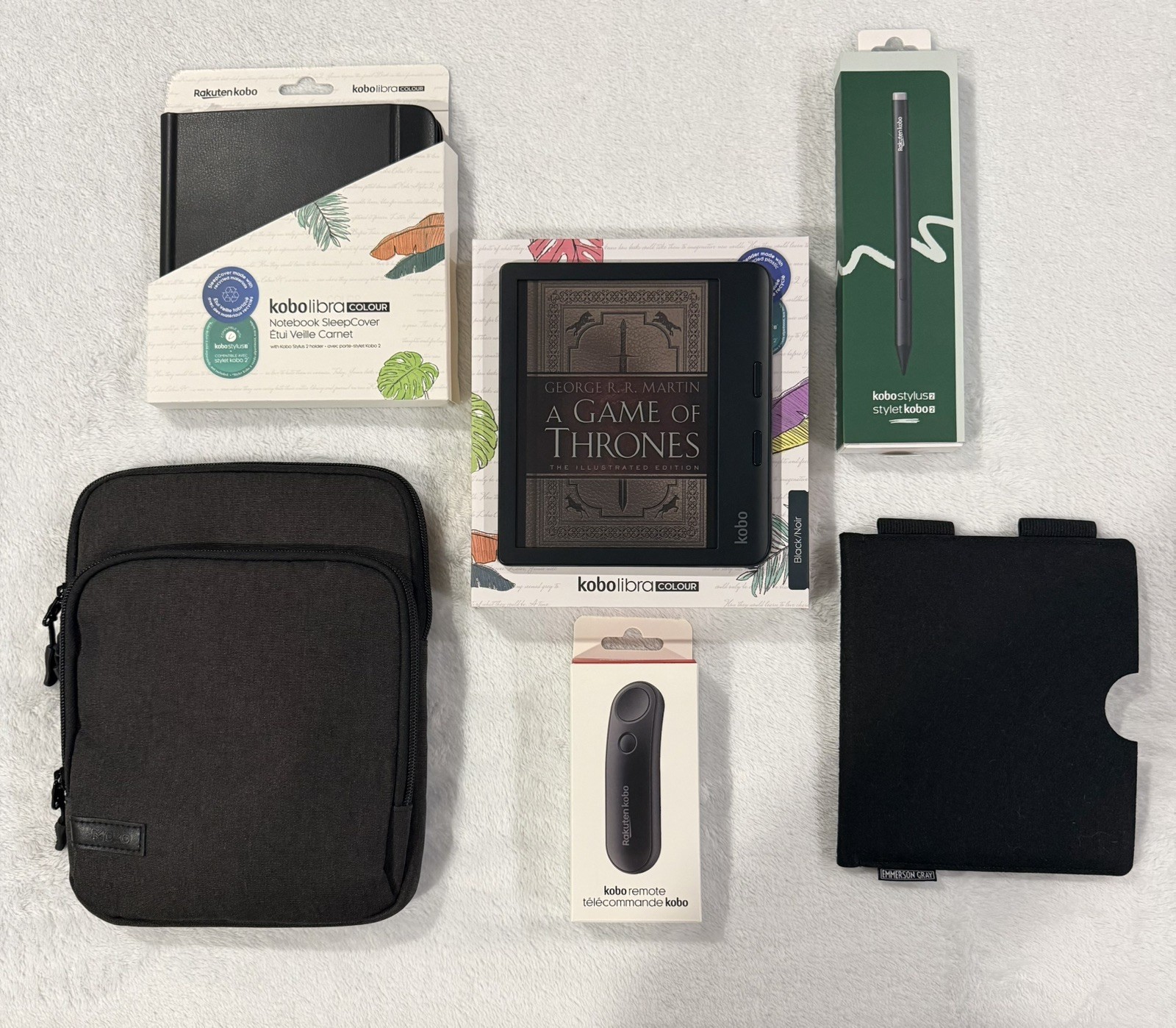 Kobo Libra Colour eReader Black - HUGE BUNDLE