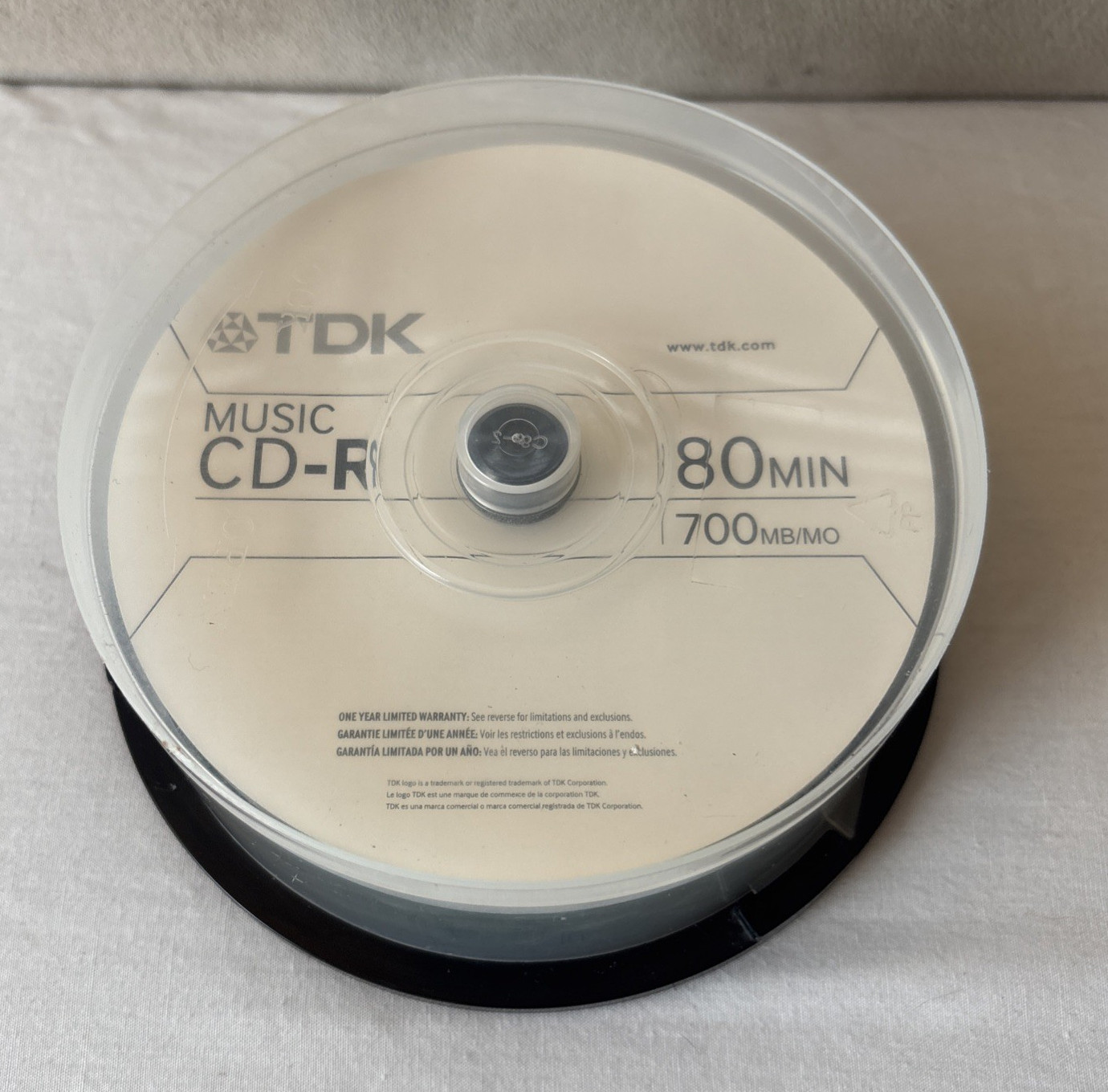 TDK 80 Minute Music CD-R 20 Discs 700 MB/MO Open Spindel Pack