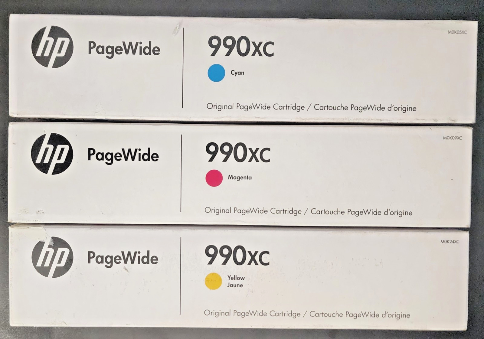 HP 990A 990XC Color Ink Cartridge PageWide P75050 P77750